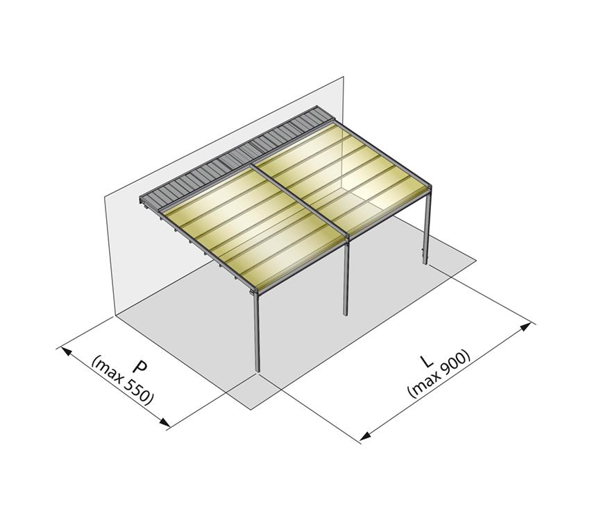 Pérgolas de aluminio Alu Tecnic en Girona - Pérgola972