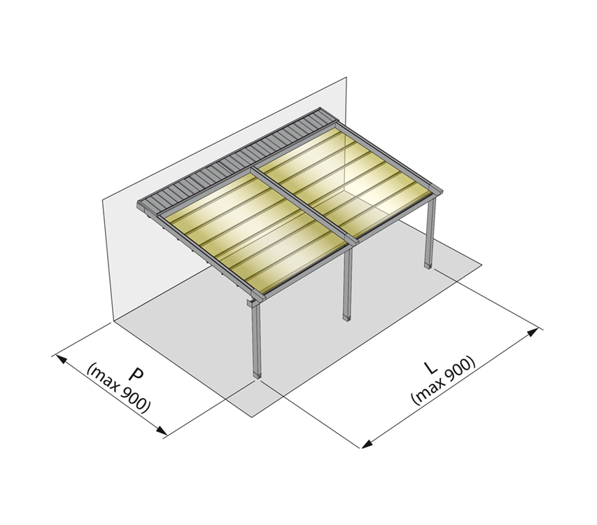 Pérgolas de aluminio Tecnic Mito en Girona - Pérgola972